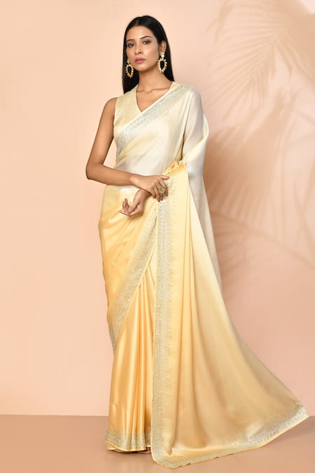 Samyukta Singhania Sunset Ombre Saree With Running Blouse 