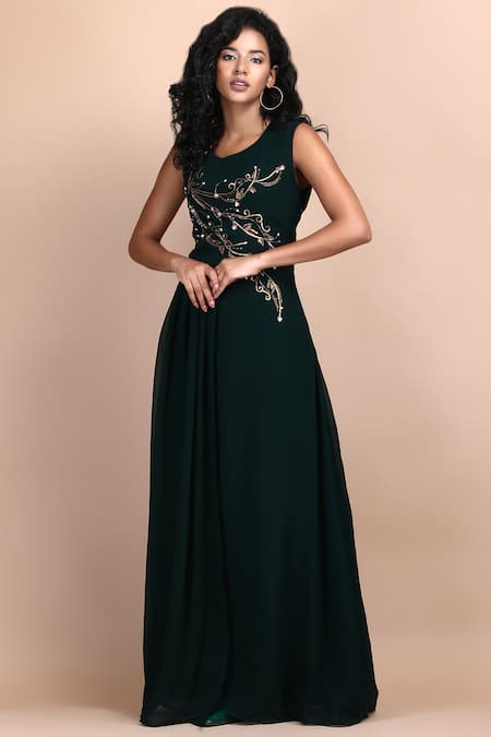 Label Ivish Angelica Floral Embroidered Dress 