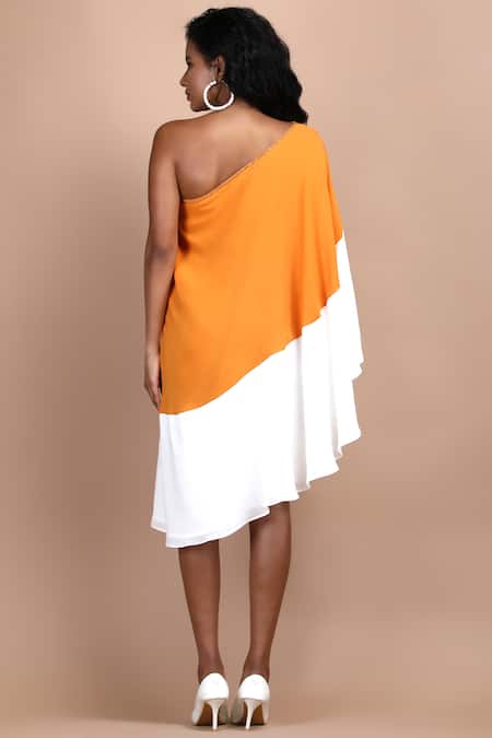 Label Ivish Marigold One Shoulder Dress 