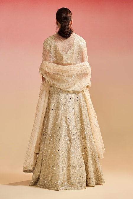 Studio Iris India Tara Mirror Embroidered Bridal Lehenga Set