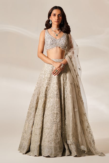 Studio Iris India Amelia Sequin Embroidered Bridal Lehenga Set 