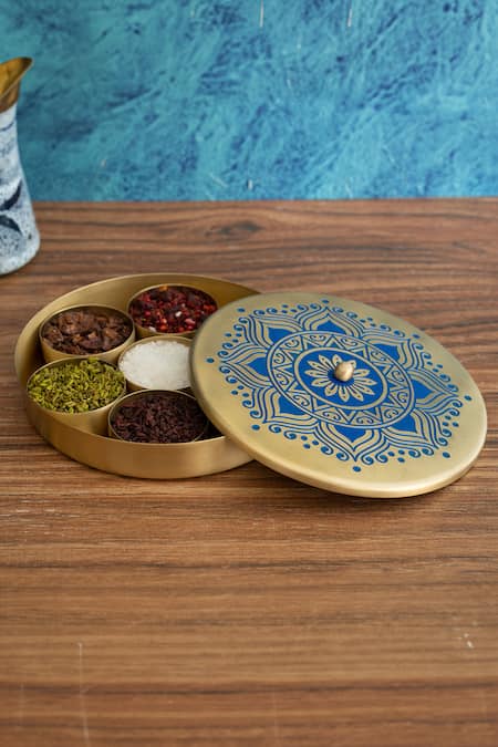 Nakshikathaa - Homeware Utsav Brass Masaladan 