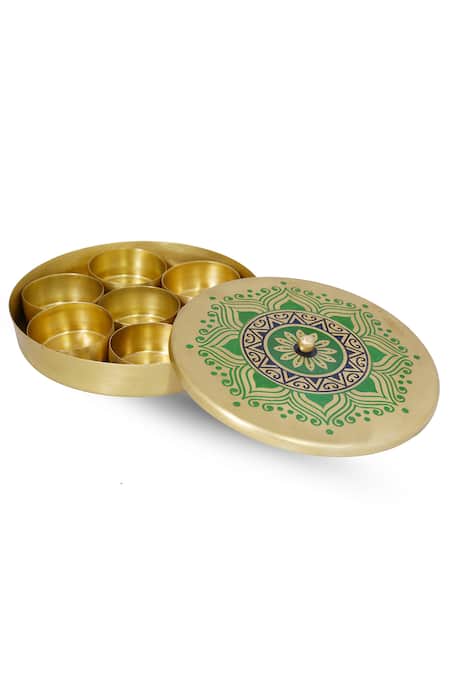 Nakshikathaa - Homeware Utsav Brass Masaladan 