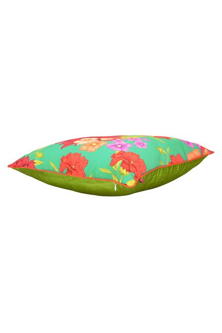 Buy_Oris Root_Multi Color Printed Bagh E Erum Abeer Floral Cushion Cover Set Of 5