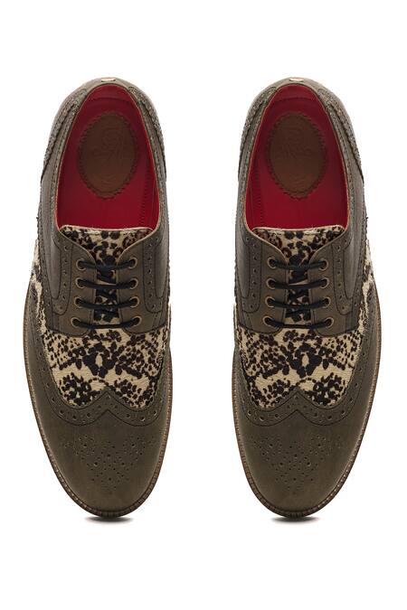 Leopard brogues deals