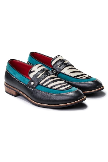 Banjaaran Studio Zebra Slip-On Loafers 