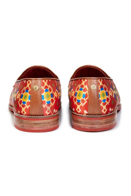 Buy_Banjaaran Studio_Multi Color Patola Slip-on Loafers_Online_at_Aza_Fashions