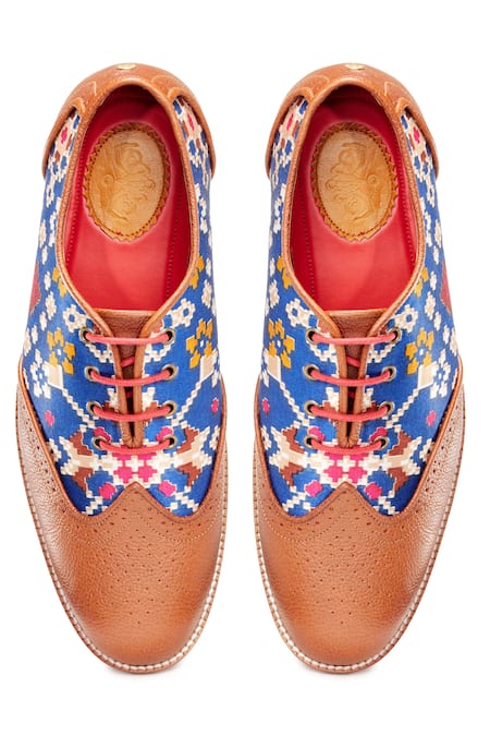 Banjaaran Studio Patola Brogue Leather Shoes 