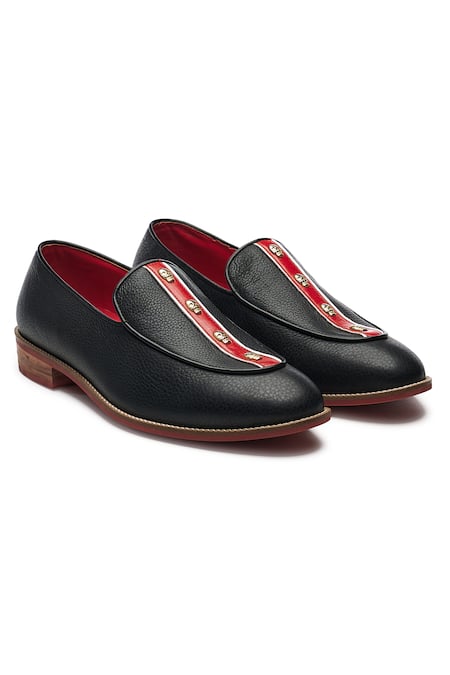 Banjaaran Studio Cranium Slip-On Leather Loafers 