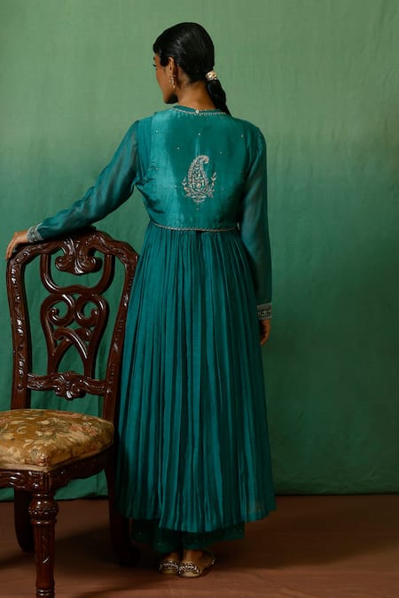 Chokhi Chorri Alank Embroidered Jacket Anarkali Set 