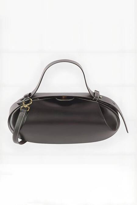 Shop Pine And Drew Black Naomi Vegan Leather at Aza Fashions Shop_Pine And Drew_Black Naomi Vegan Leather_at_Aza_Fashions