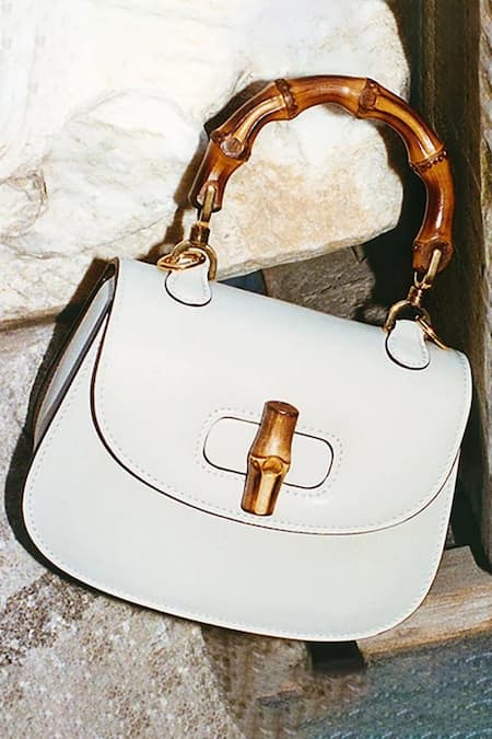 Buy White Vivian Box Shaped Handbag by Pine and Drew Online at Aza