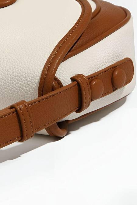 Shop_Pine And Drew_White Elizabeth Textured Bag_Online_at_Aza_Fashions