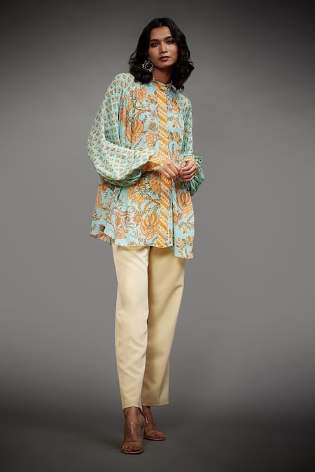 RI.Ritu Kumar Tropical Floral Print Kurti 