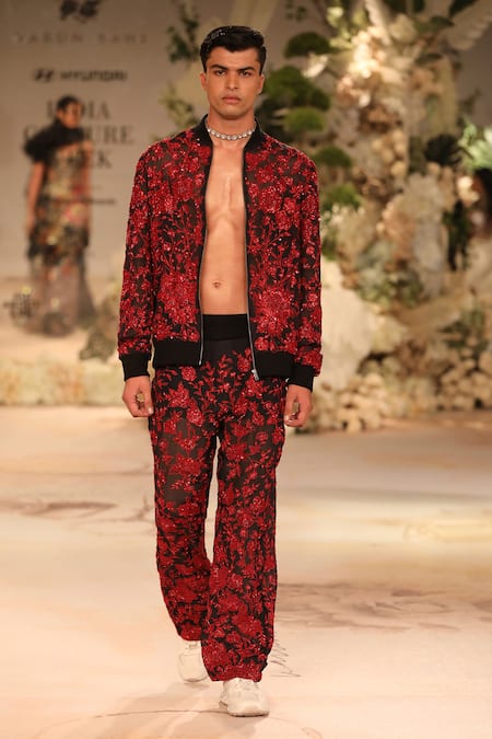 Varun Bahl Embroidered Jacket & Trouser Set 