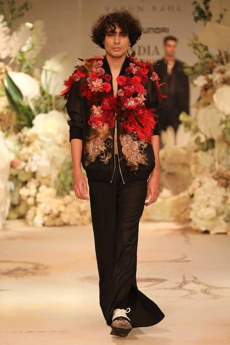 Varun Bahl Corsage Jacket & Trouser Set 