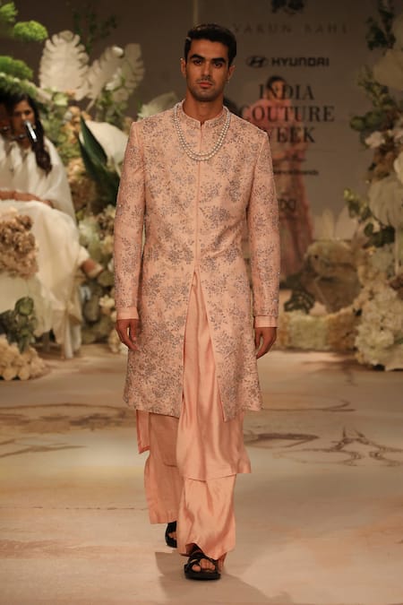 Varun Bahl Floral Embroidered Sherwani Set 