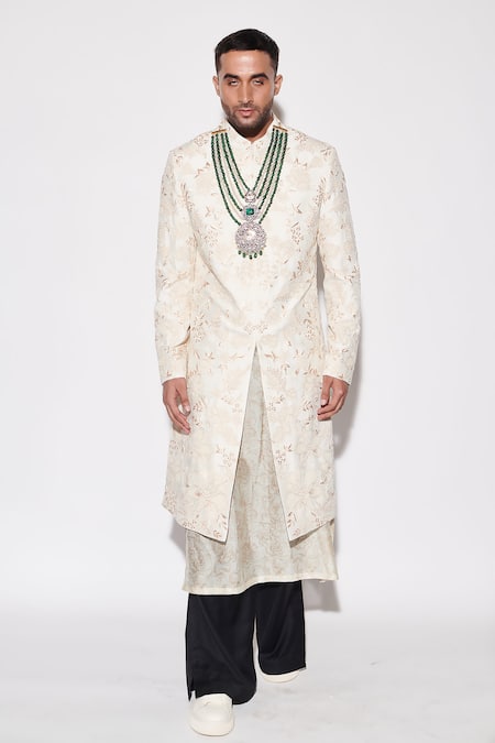 Varun Bahl Sequin Embroidered Sherwani Set 