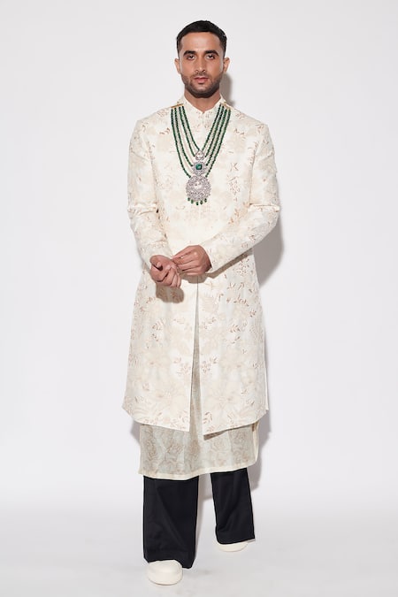 Varun Bahl Sequin Embroidered Sherwani Set 