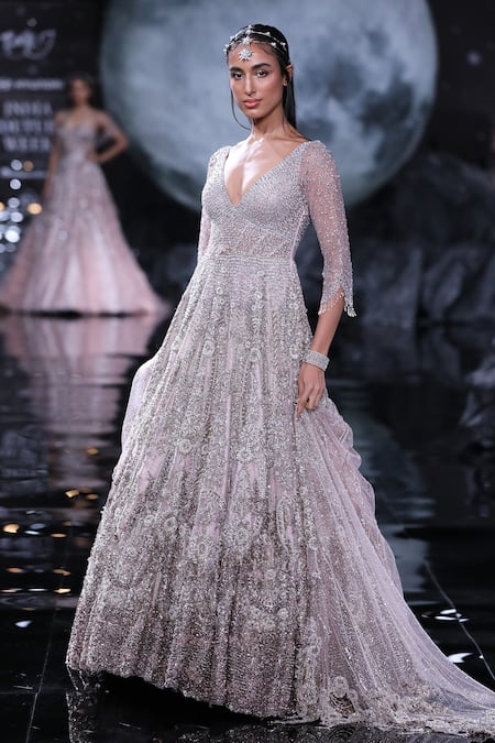 Dolly J Europa Crystal Embroidered Anarkali With Dupatta 