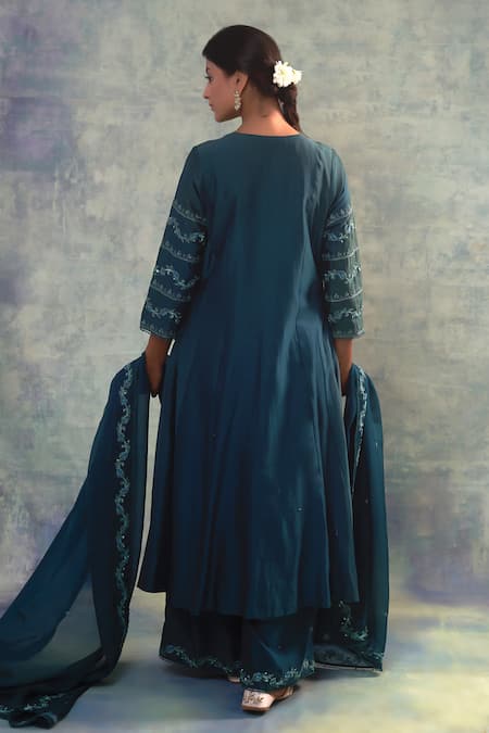 Sonia Khatri Enticing Embroidered Suit Palazzo Set 