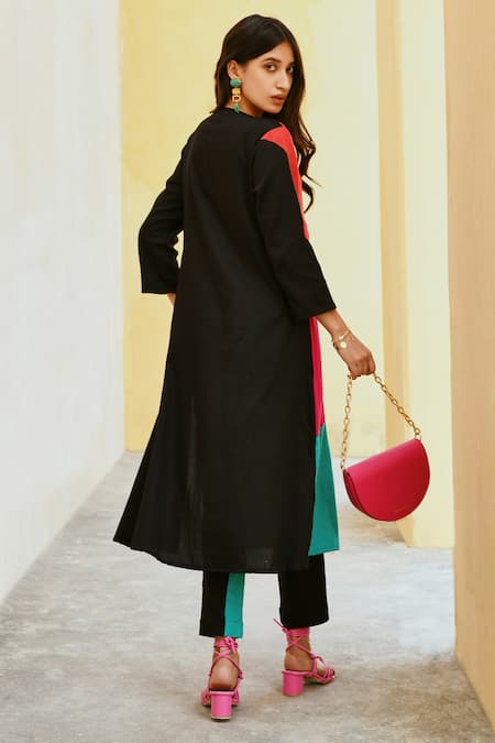 Gulaal A-Line Patchwork Kurta & Pant Set 