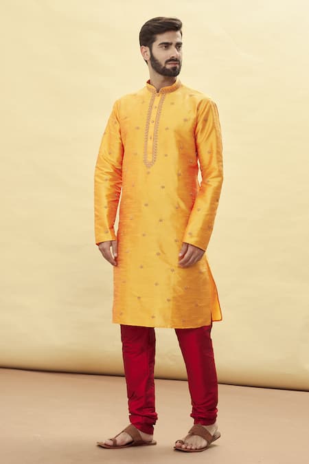 Arihant Rai Sinha Embroidered Kurta & Churidar Set 