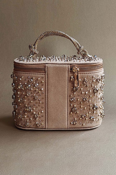 Plode Stone Studded Vanity Bag 