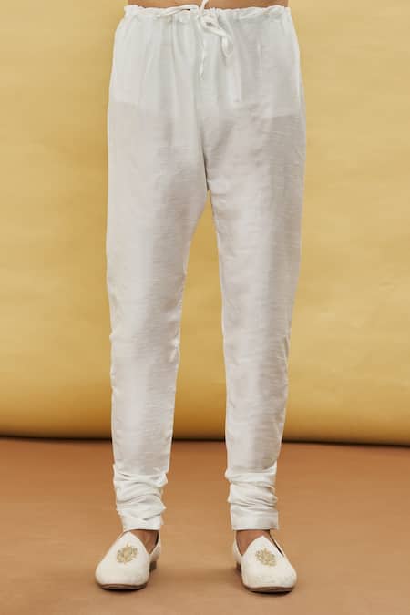 Arihant Rai Sinha Grey Silk Embroidery Cuff Kurta Set at Aza Fashions Arihant Rai Sinha_Grey Silk Embroidery Cuff Kurta Set _at_Aza_Fashions