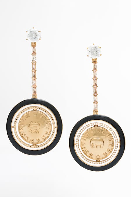 Aulerth X Shivan And Narresh Numisma Orbit Carved Earrings 