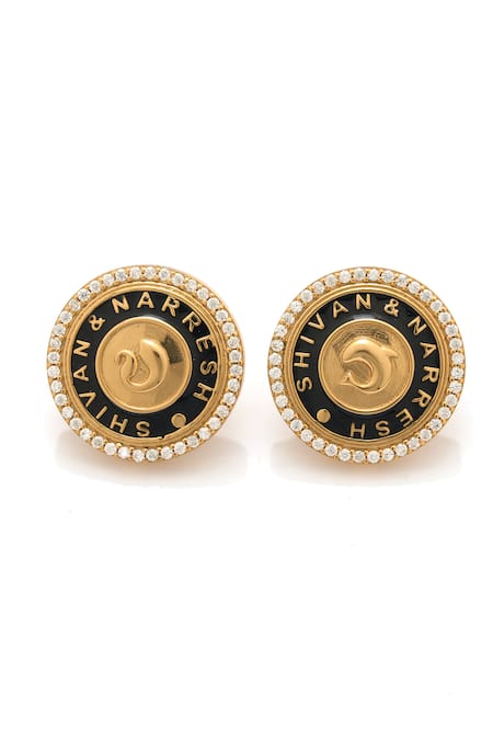 Aulerth X Shivan And Narresh Numisma Coin Embellished Studs 