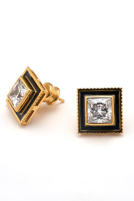Aulerth X Shivan And Narresh Numisma Jager Stone Embellished Studs 