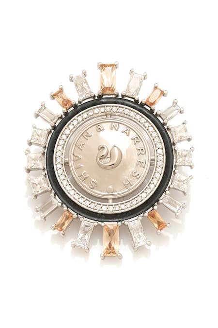 Aulerth X Shivan And Narresh Geometric Stone Brooch 