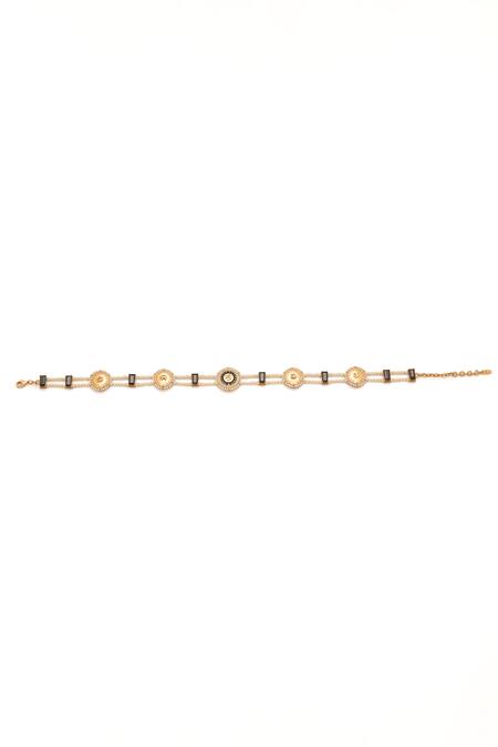 Buy_Aulerth X Shivan And Narresh_Black Numisma Stone Studded Choker _Online_at_Aza_Fashions