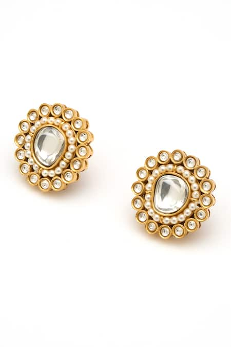 Aulerth X Suneet Varma Kundan Embellished Studs 