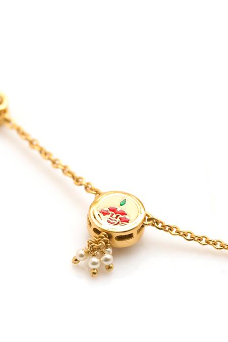 Shop_Aulerth X Suneet Varma_White Kundan Embellished Necklace _Online_at_Aza_Fashions