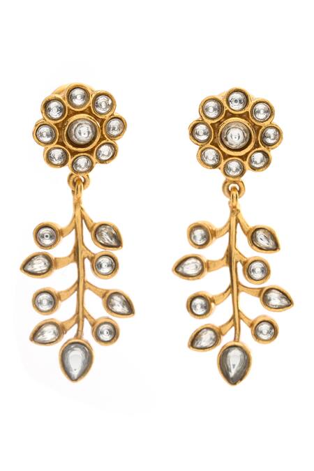 Aulerth X Suneet Varma Rosa Vine Embellished Earrings 