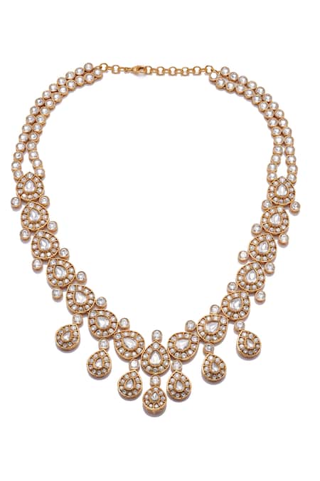 Aulerth X Suneet Varma Luna Stone Embellished Long Necklace 