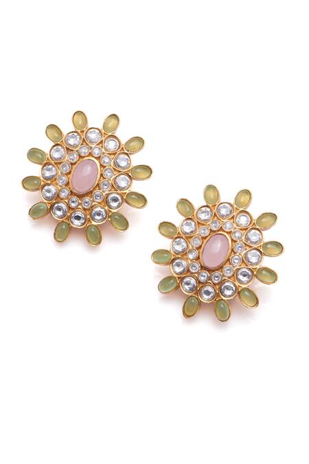 Aulerth X Suneet Varma Lilly Stone Embellished Stud Earrings 