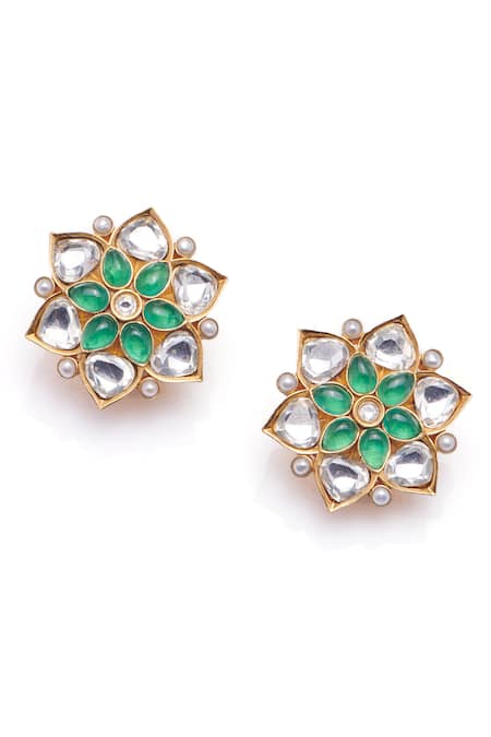 Aulerth X Suneet Varma Olea Stone Embellished Stud Earrings 