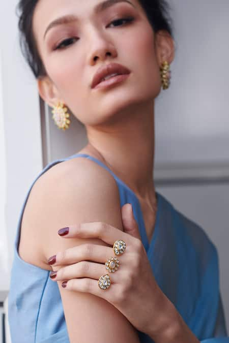 Aulerth X Suneet Varma Petra Stone Embellished Ring 