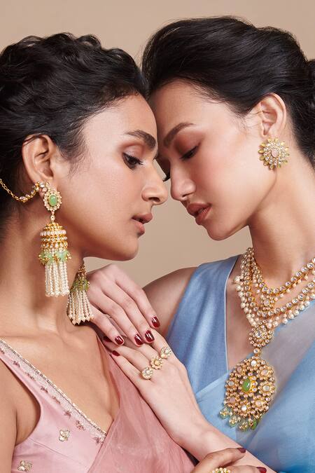 Aulerth X Suneet Varma White Petra Stone Embellished Ring Online at Aza Fashions Aulerth X Suneet Varma_White Petra Stone Embellished Ring _Online_at_Aza_Fashions