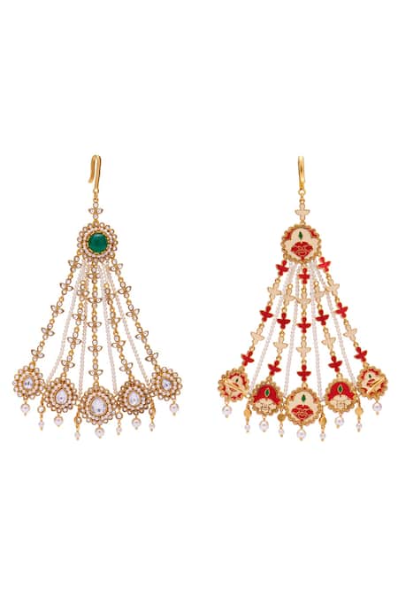 Aulerth X Suneet Varma_White Nasrin Stone Embellished Pasa _at_Aza_Fashions