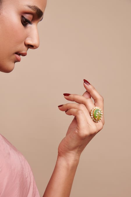 Aulerth X Suneet Varma Loren Stone Embellished Ring 