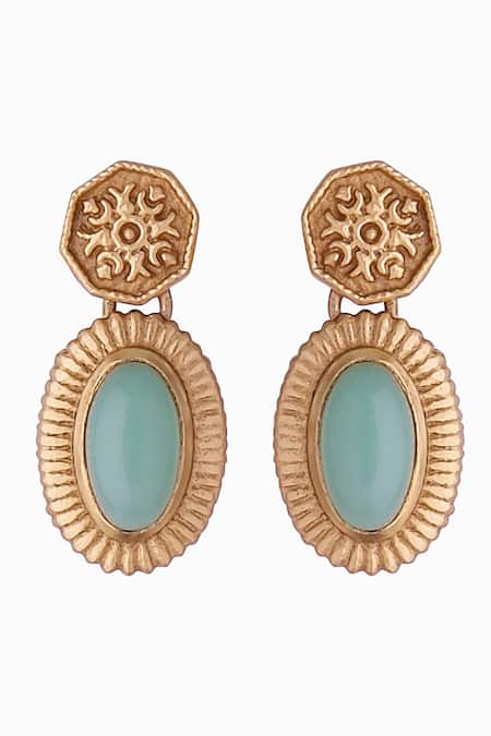 Aulerth X JJ Valaya Stone Embellished Miniature Drop Earrings 