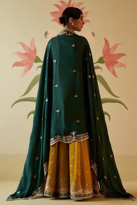 Angad Singh Applique Embroidered Sharara Set 