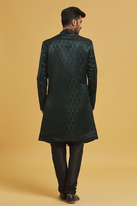 Arihant Rai Sinha Paisley Pattern Sherwani With Churidar 
