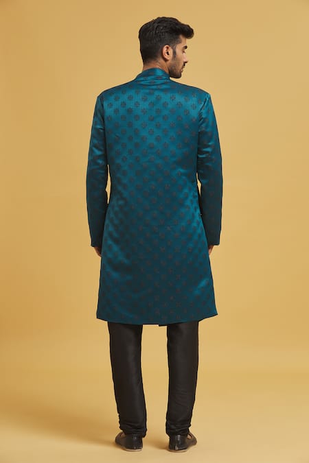 Arihant Rai Sinha Stone Embellished Drape Sherwani With Churidar 