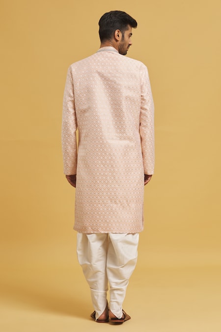 Arihant Rai Sinha Floral Jaal Pattern Sherwani With Dhoti Pant 