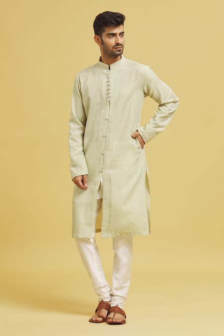 Arihant Rai Sinha Mandarin Collar Solid Kurta Set 